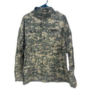 US Army Combat Uniform Digital Camouflage Field Jacket Large Long Parati Service